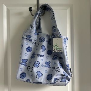 GANNI Canvas Tote Bag NWT